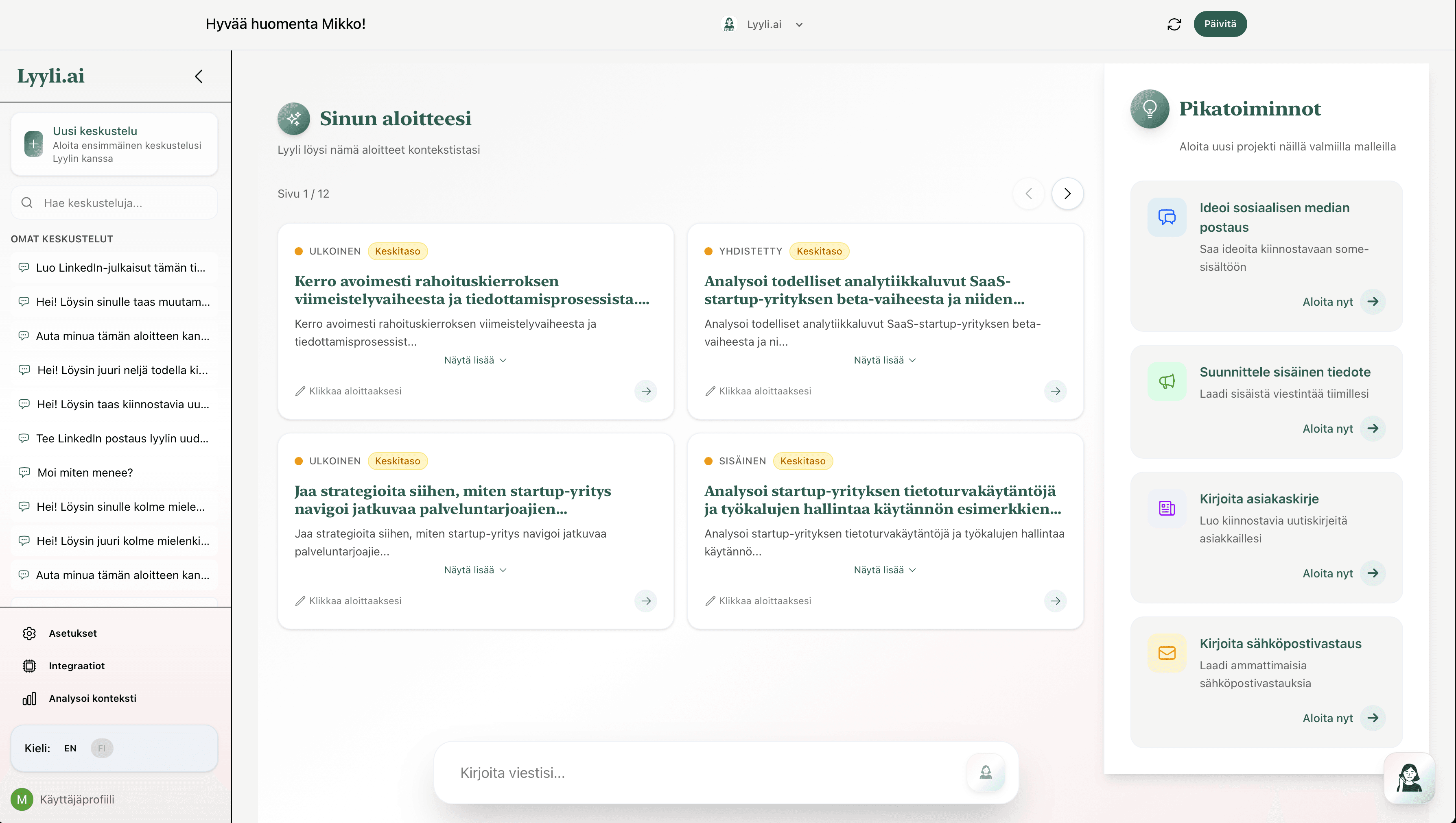 Is Your Communication Data-Driven?