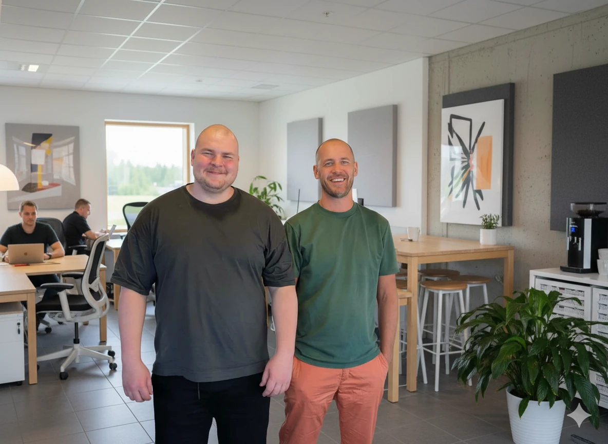 Lyyli AI founders Veikko and Mikko at launch